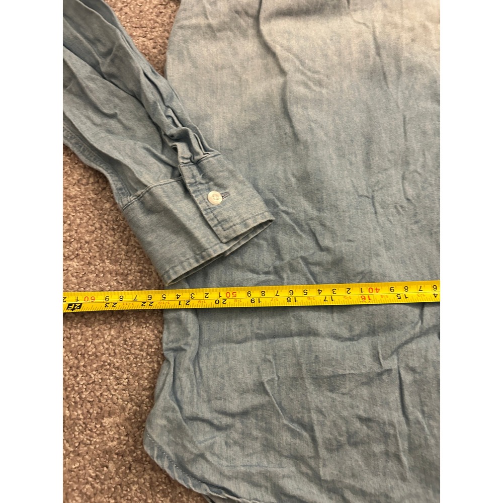 Westbound Button Down Shirt Womens XL Light Blue Excellent Cotton Lyocell Blend - Picture 8 of 9